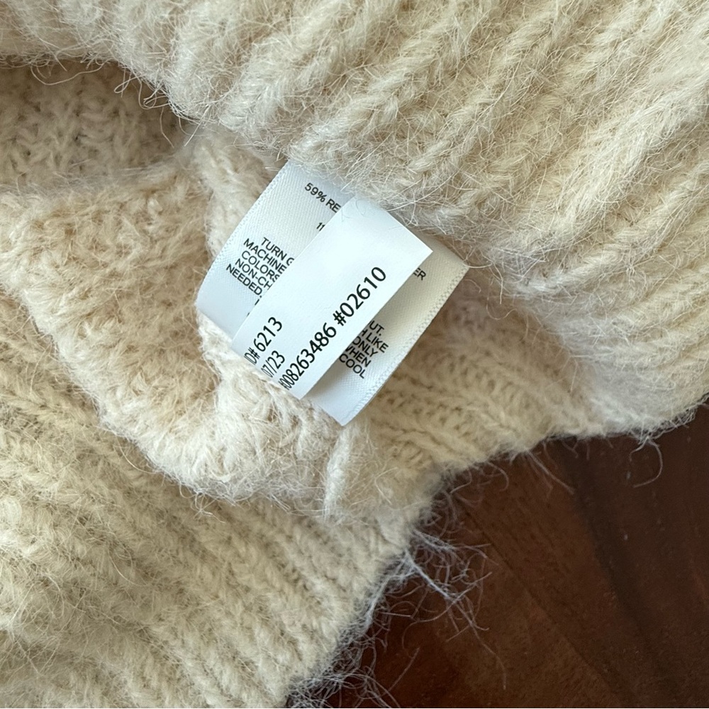 Express fuzzy sweater :: faux crossover :: like new - Picture 9 of 11